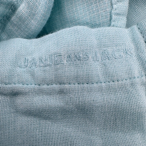 Janie and Jack mint green cotton button down shirt sz 4 k140 - Picture 4 of 4